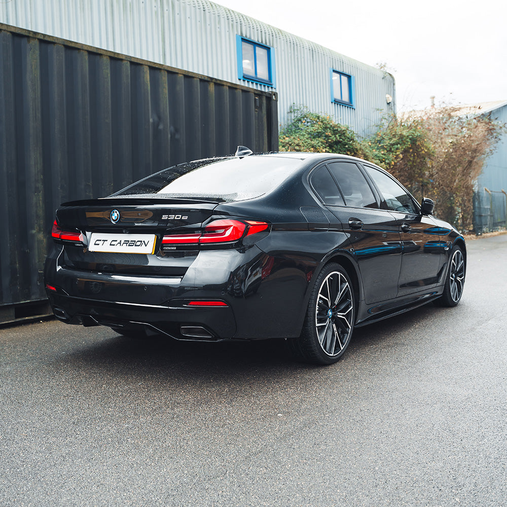 BMW 5 SERIES G30/G31 GLOSS BLACK DIFFUSER - MP STYLE - BLAK BY CT CARBON