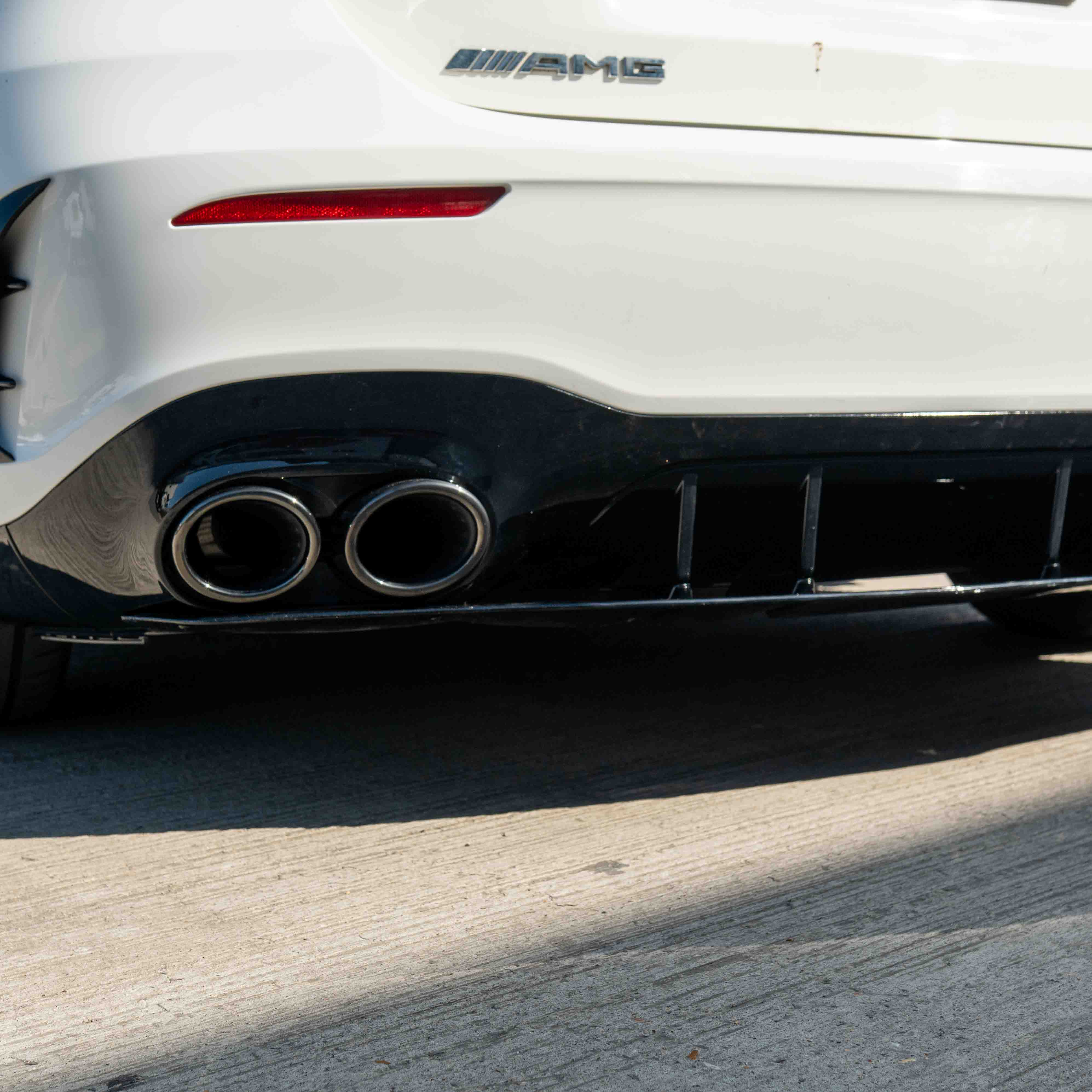 MERCEDES A-CLASS W177 2018-CURRENT GLOSS BLACK QUAD TIP DIFFUSER