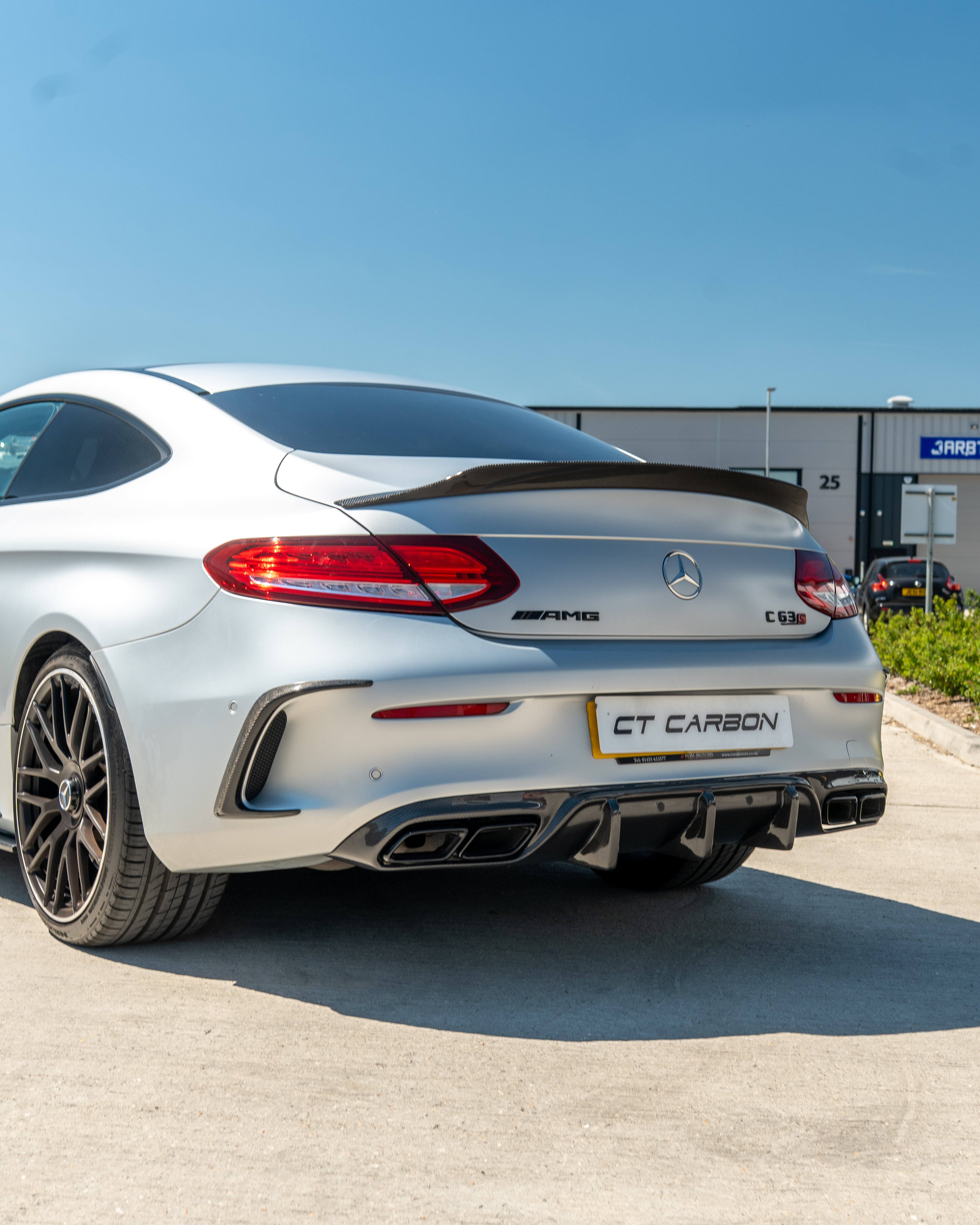 MERCEDES W205 C63 & C63 COUPE 2DR CARBON DIFFUSER - OEM+ CT STYLE