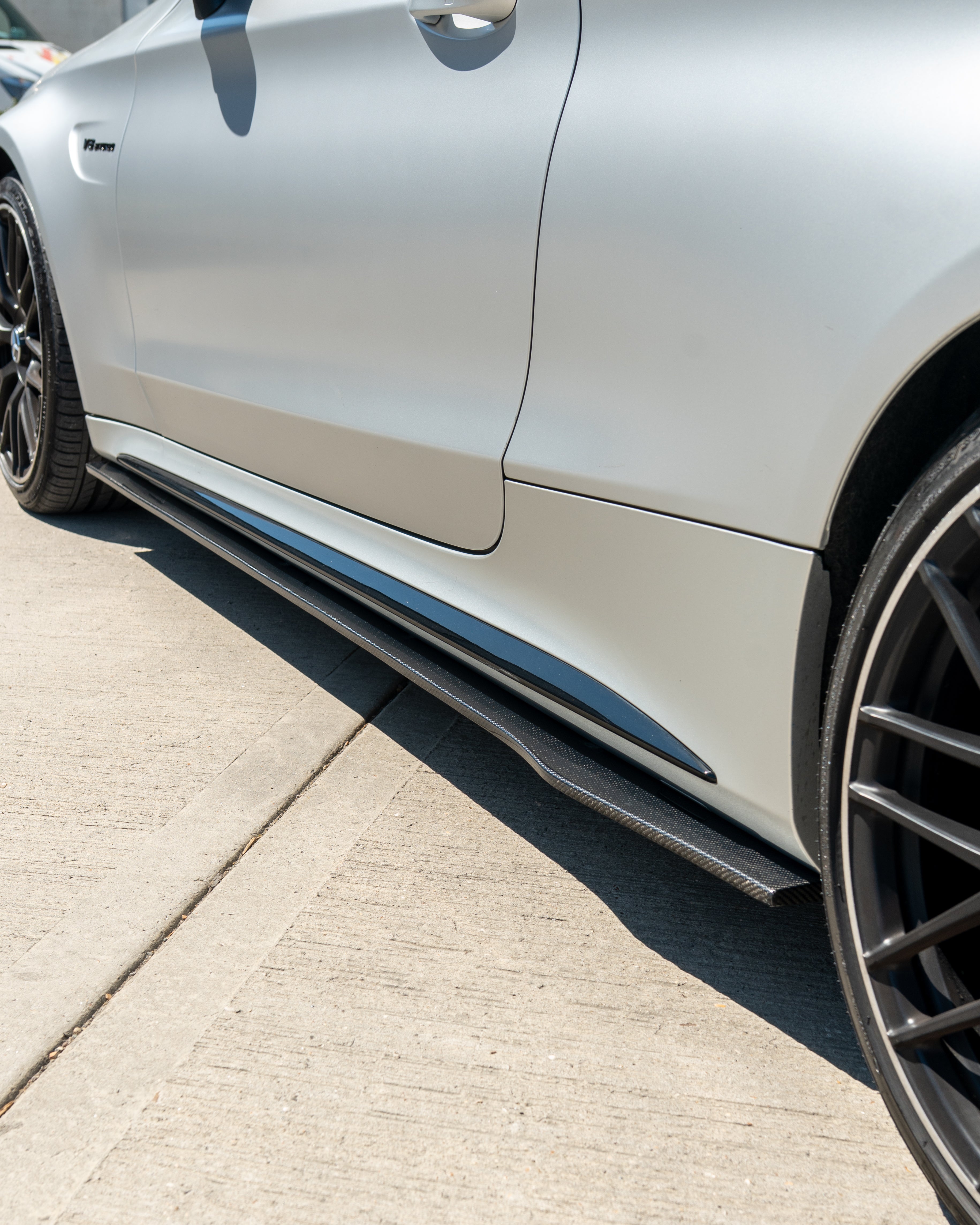 MERCEDES W205 C63 & C63S COUPE 2DR & SALOON 4DR CARBON SIDE SKIRTS - D STYLE