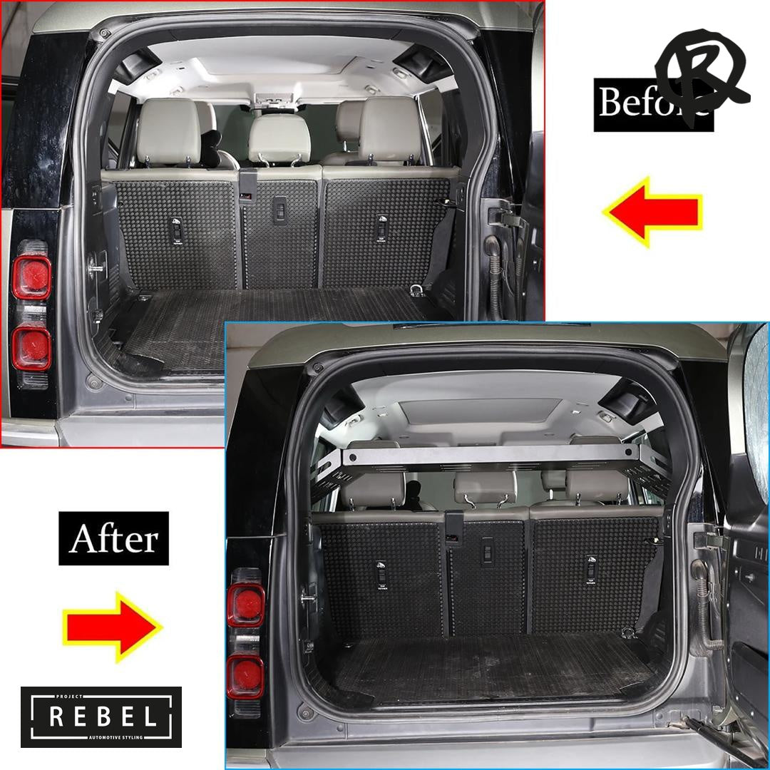 Defender L663 Loadspace Rear Boot Cargo Shelf