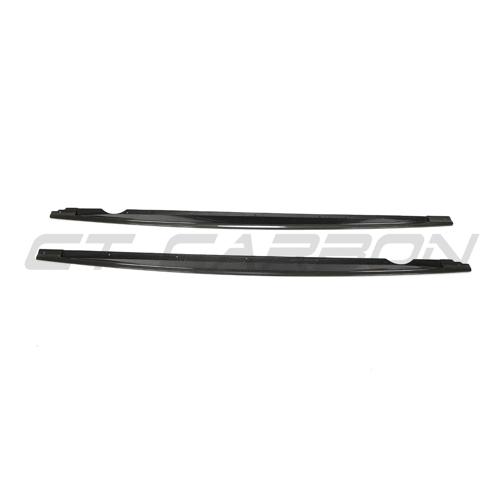 VW GOLF MK8 2020+ R CARBON FIBRE SIDE SKIRTS - V2