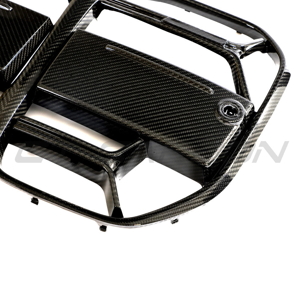 BMW 4 SERIES 2020+ G22/G23 CARBON FIBRE CSL GRILLE - WITHOUT ACC