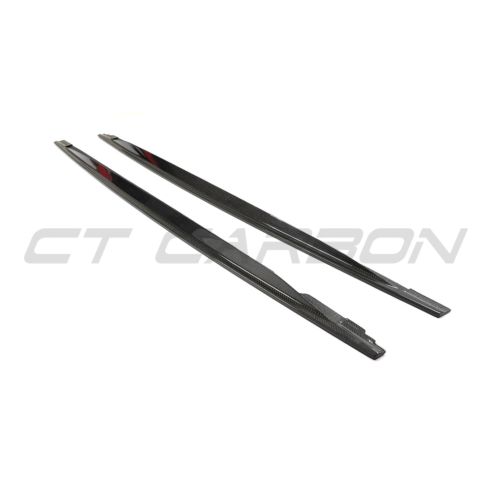 VW GOLF MK8 2020+ R CARBON FIBRE SIDE SKIRTS - V2