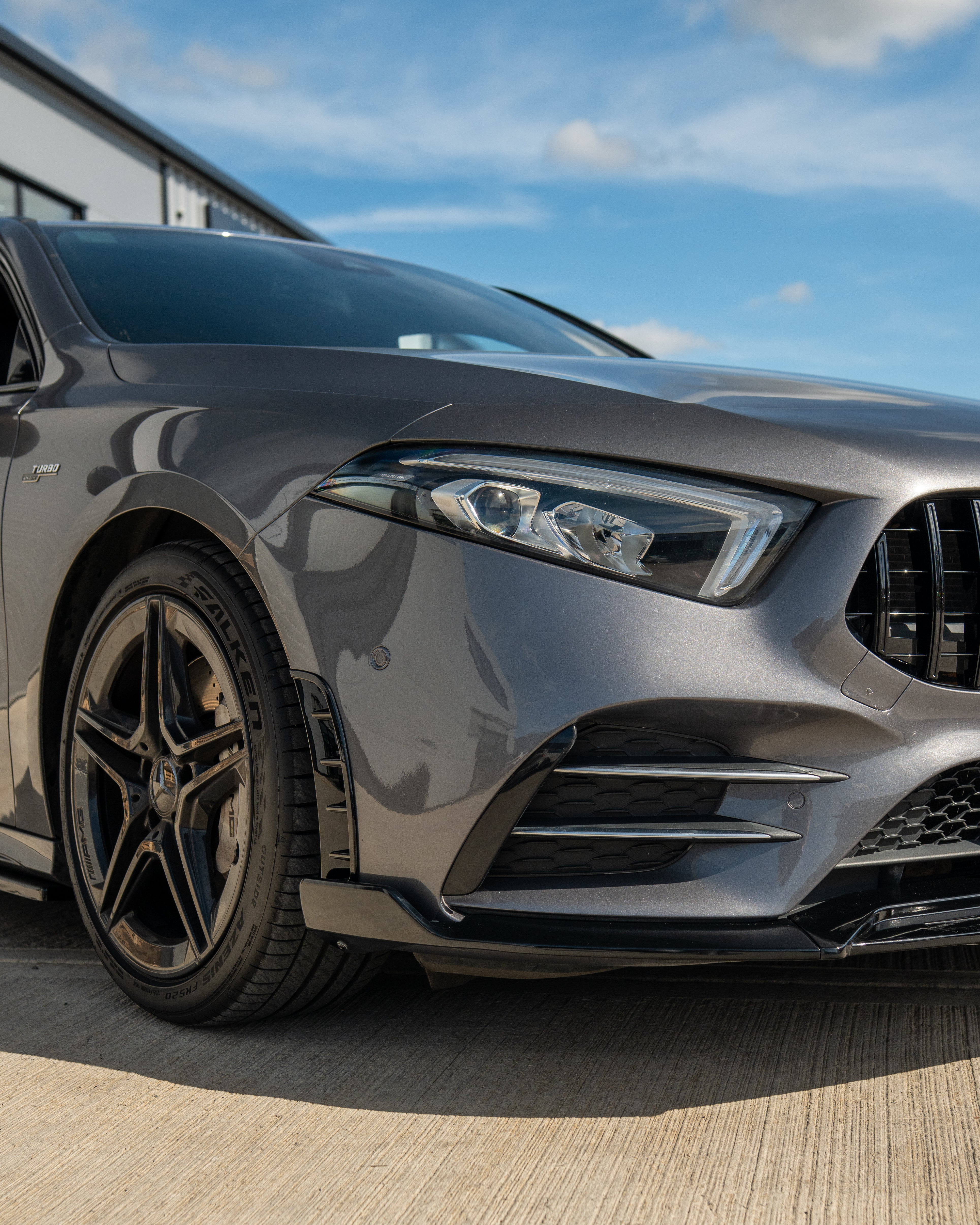 MERCEDES A-CLASS W177 2018-2022 GLOSS BLACK FRONT BUMPER VENTS