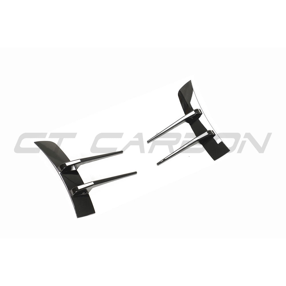 MERCEDES A-CLASS W177 & V177 2018-2022 GLOSS BLACK FRONT BUMPER TRIM