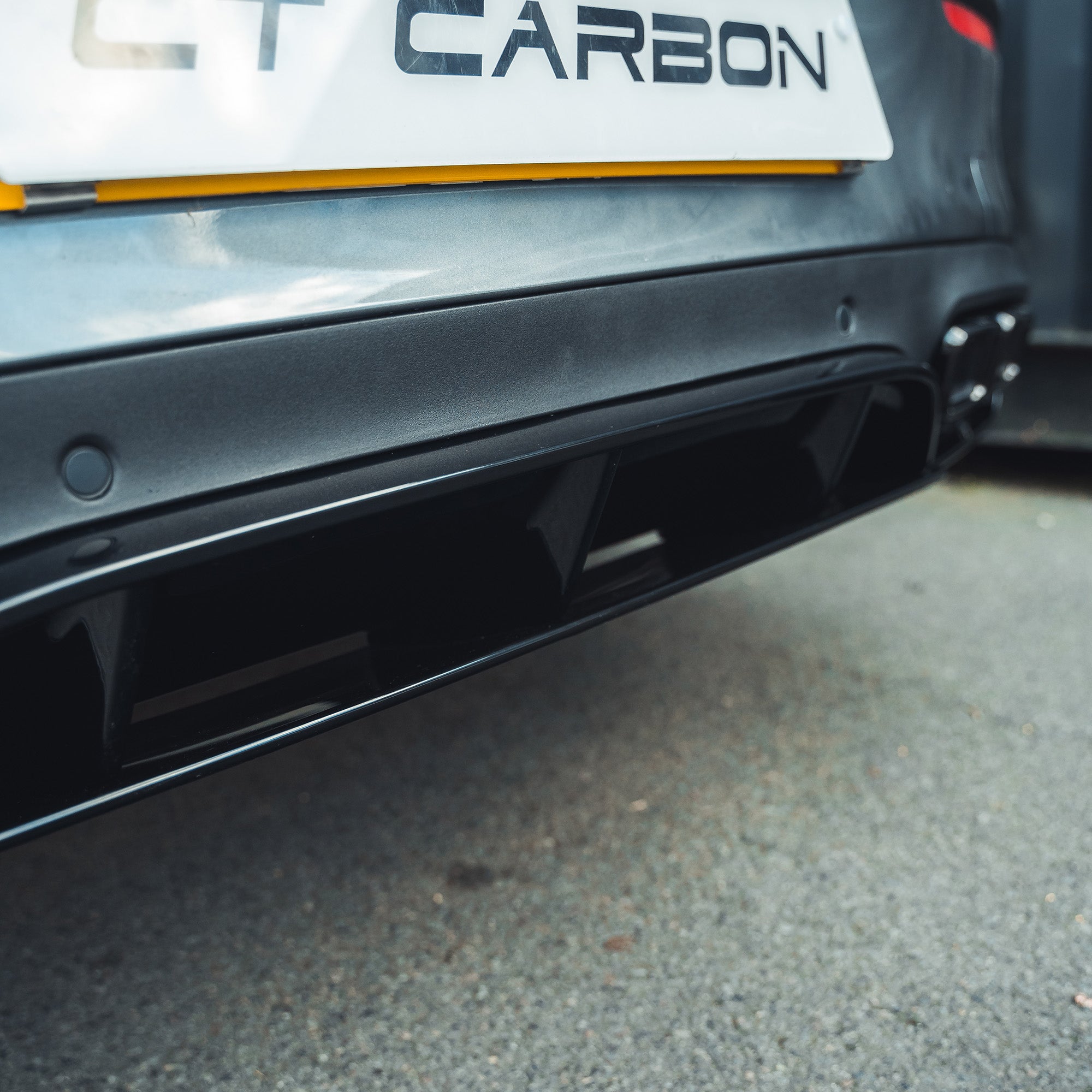 MERCEDES C-CLASS COUPE W205 GLOSS BLACK DIFFUSER & TIPS