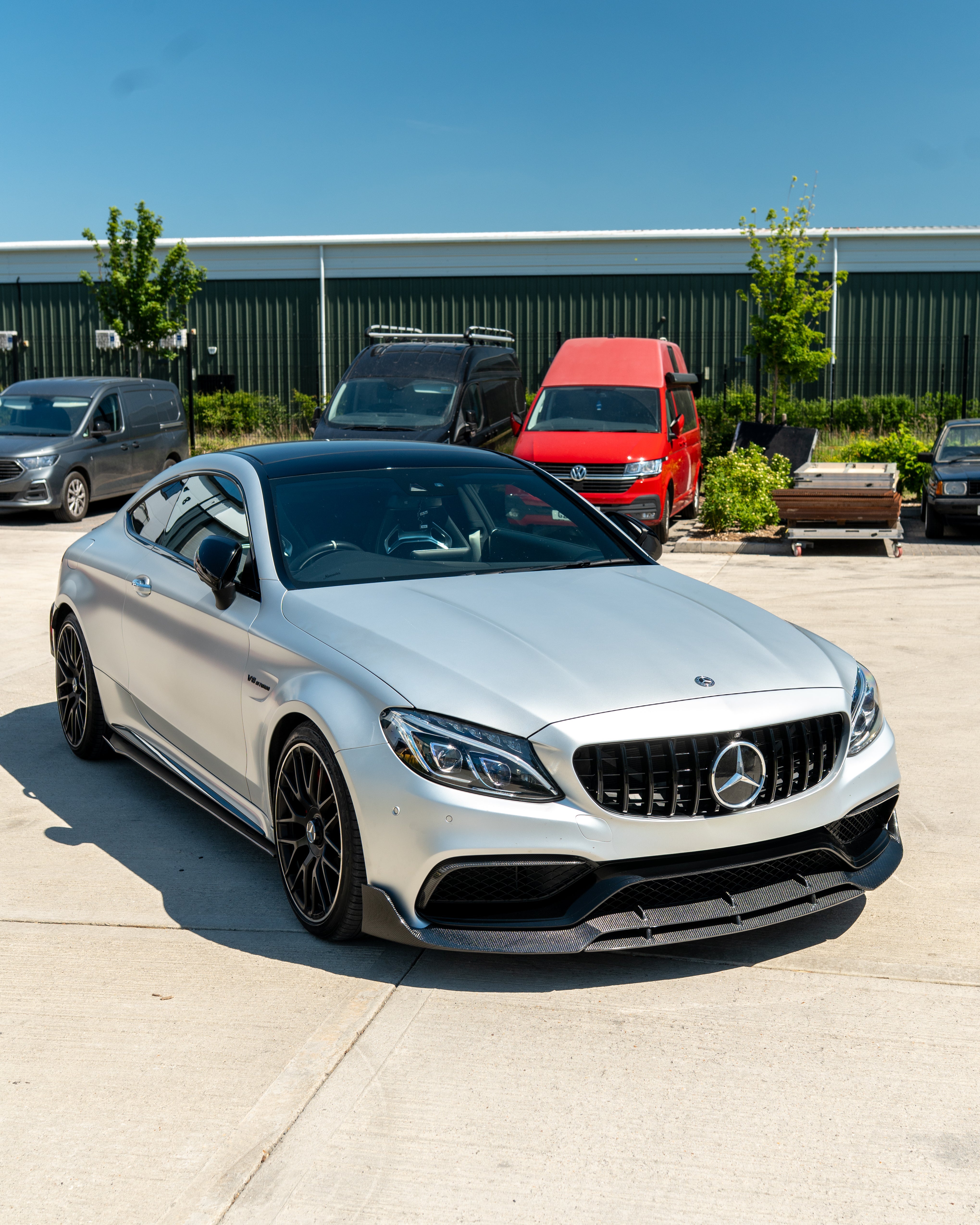 MERCEDES C63 W205 COUPE CARBON FIBRE SPLITTER - B-STYLE