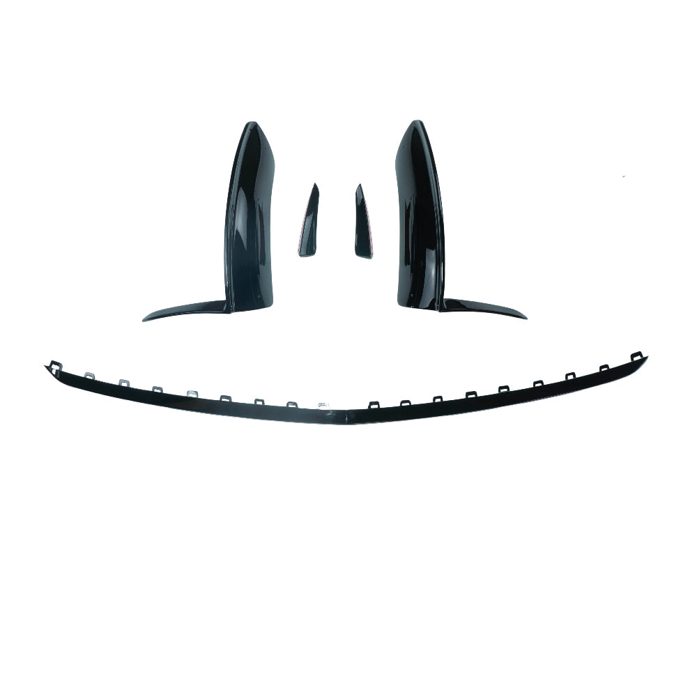 MERCEDES V177 & W177 2023-CURRENT A CLASS GLOSS BLACK SPLITTER AND CANARDS