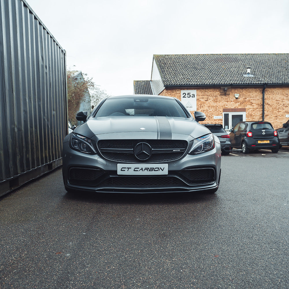 MERCEDES W205 C63 COUPE GLOSS BLACK SPLITTER