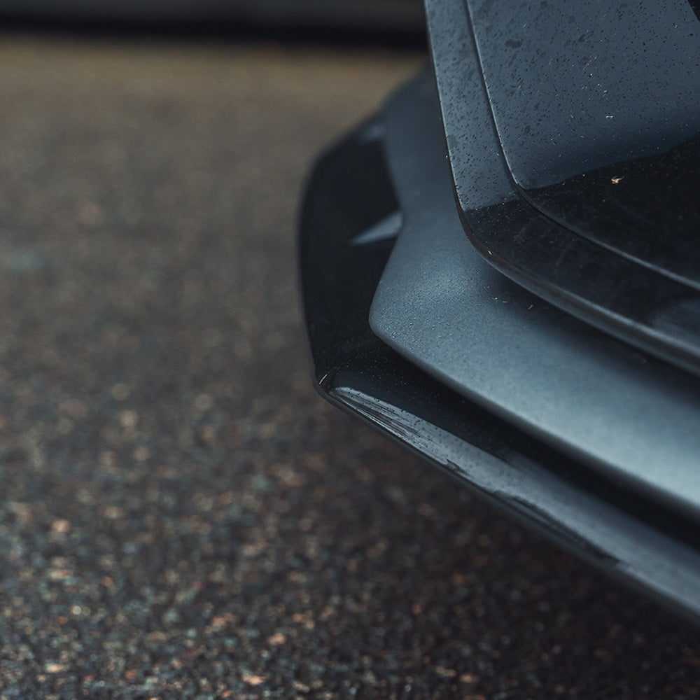 MERCEDES W205 C63 COUPE GLOSS BLACK SPLITTER