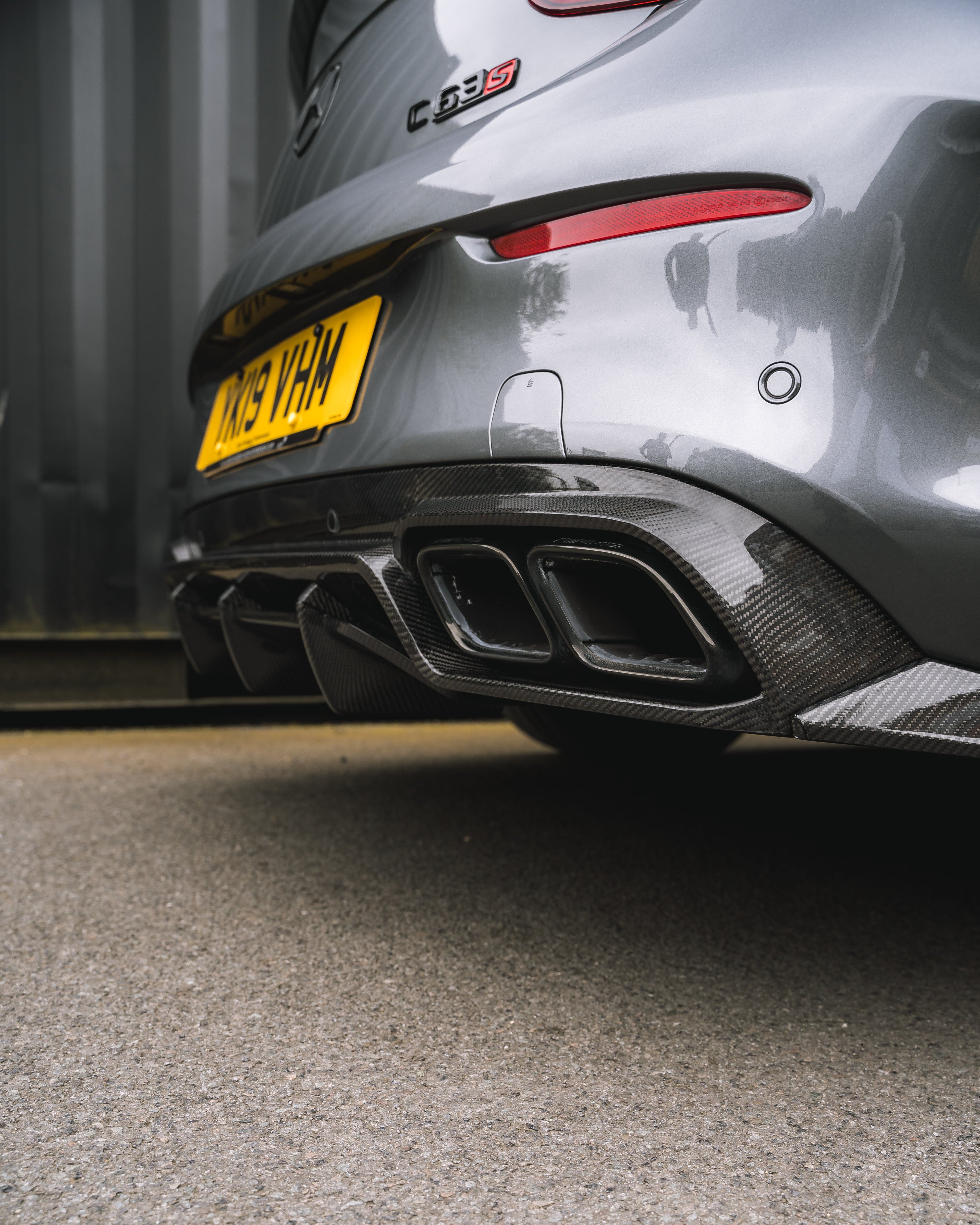 CT CARBON Diffuser MERCEDES W205 C63 FACELIFT COUPE/CONVERTIBLE 2DR CARBON FIBRE DIFFUSER - CT DESIGN