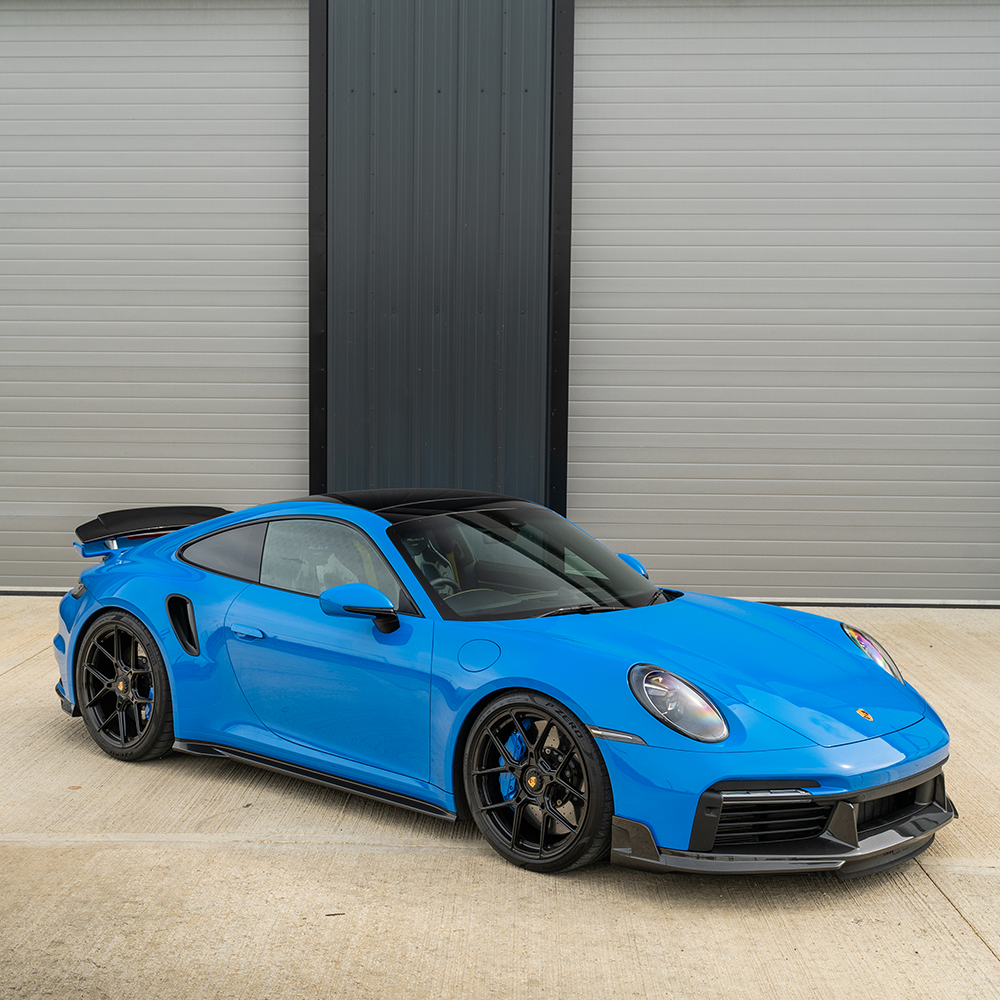 PORSCHE 911 (992) TURBO S CARBON FIBRE FRONT SPLITTER - CT DESIGN