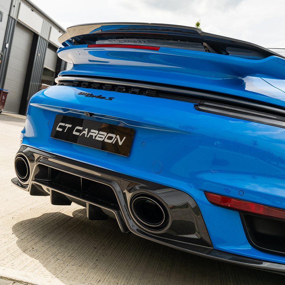 PORSCHE 911 992 TURBO S CARBON FIBRE DIFFUSER - CT DESIGN