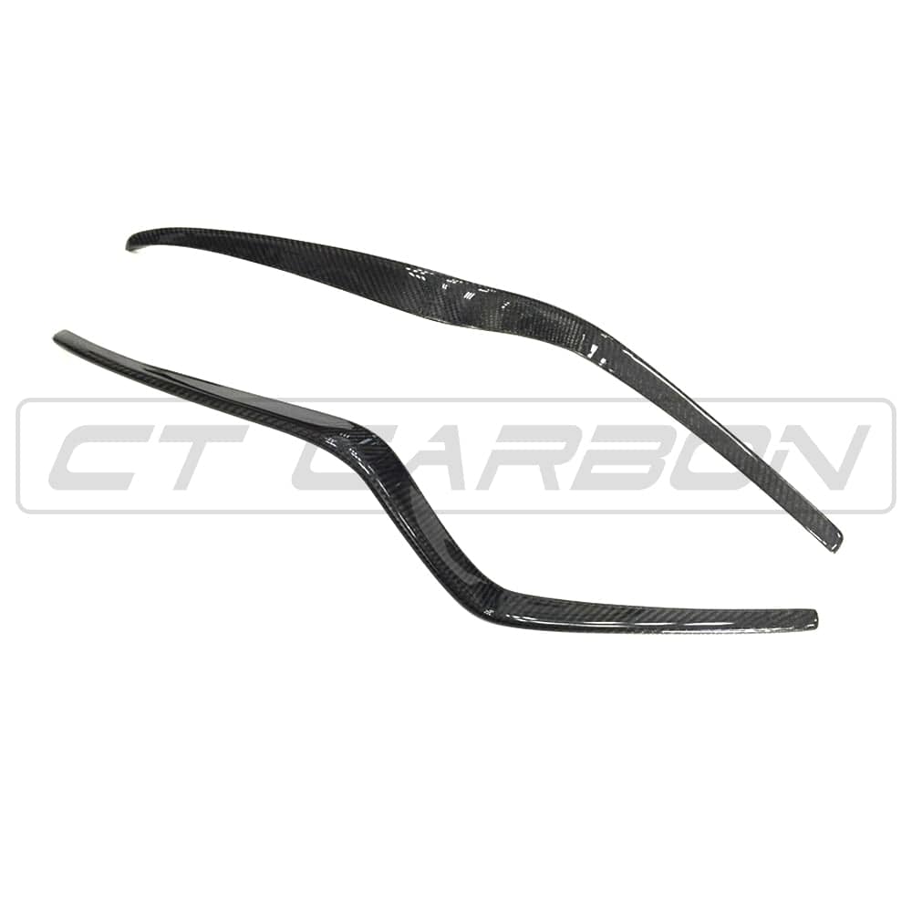 CT CARBON Bumper Corners PORSCHE MACAN 14-17 CARBON FIBRE FRONT BUMPER TRIM