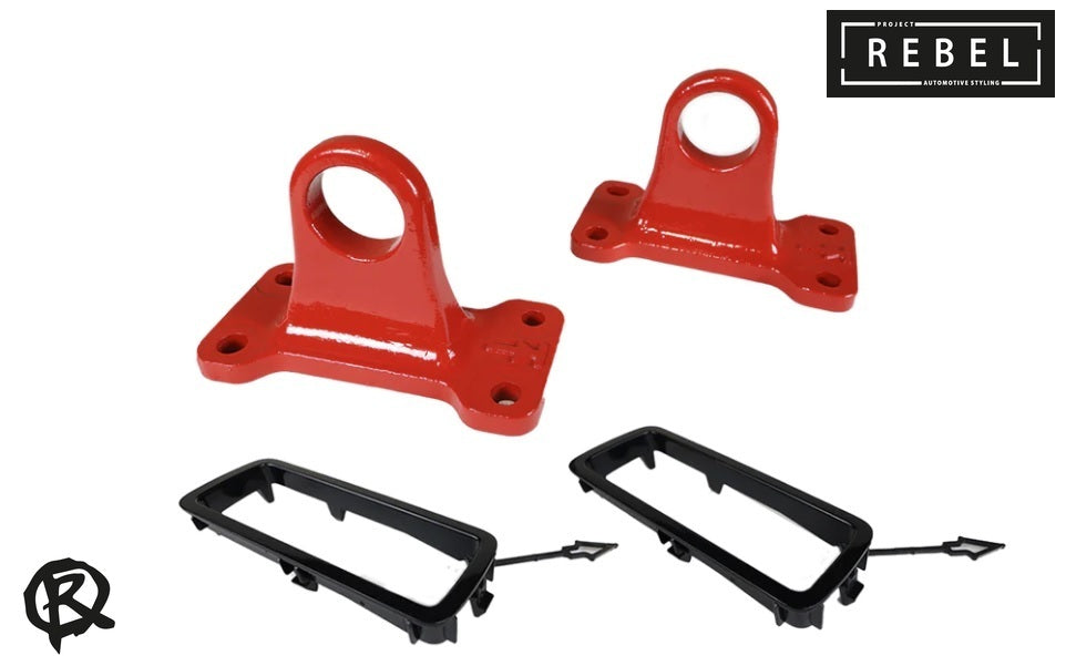 RED DEFENDER TOW LOOPS