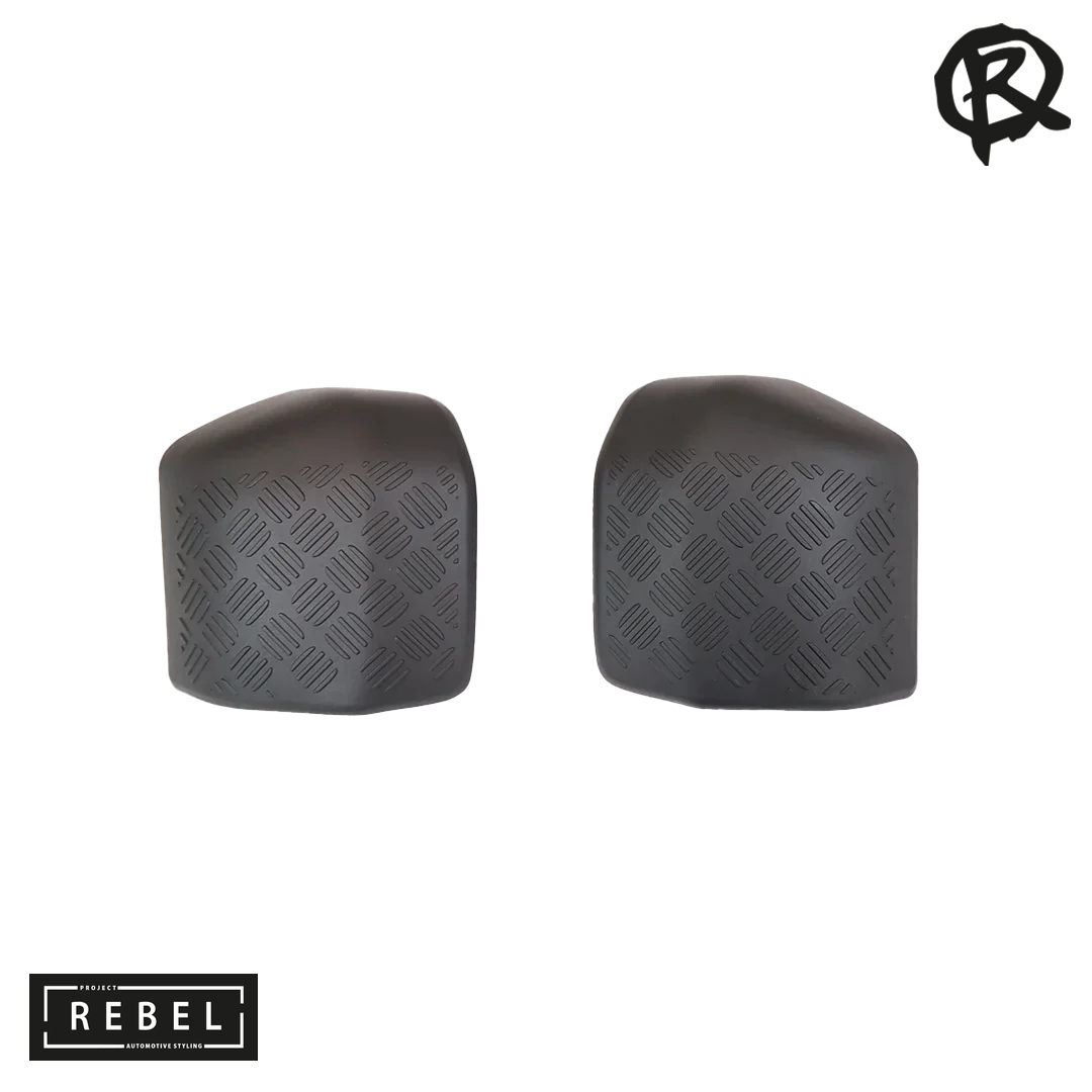 Defender L663 Chequer Plate Door Mirror Covers - 90/110/130