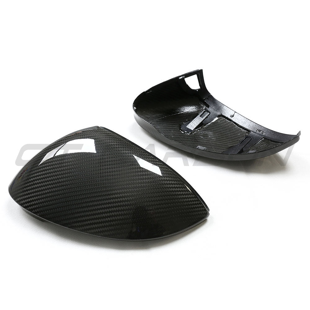 VOLKSWAGEN GOLF MK8 CARBON FIBRE MIRRORS - WITH LANE ASSIST