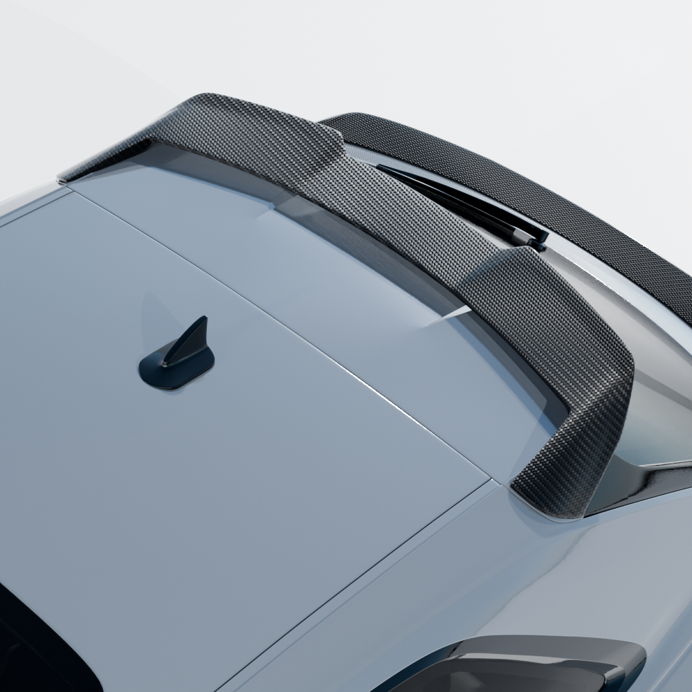 roof spoiler of the audi rsq8 facelift