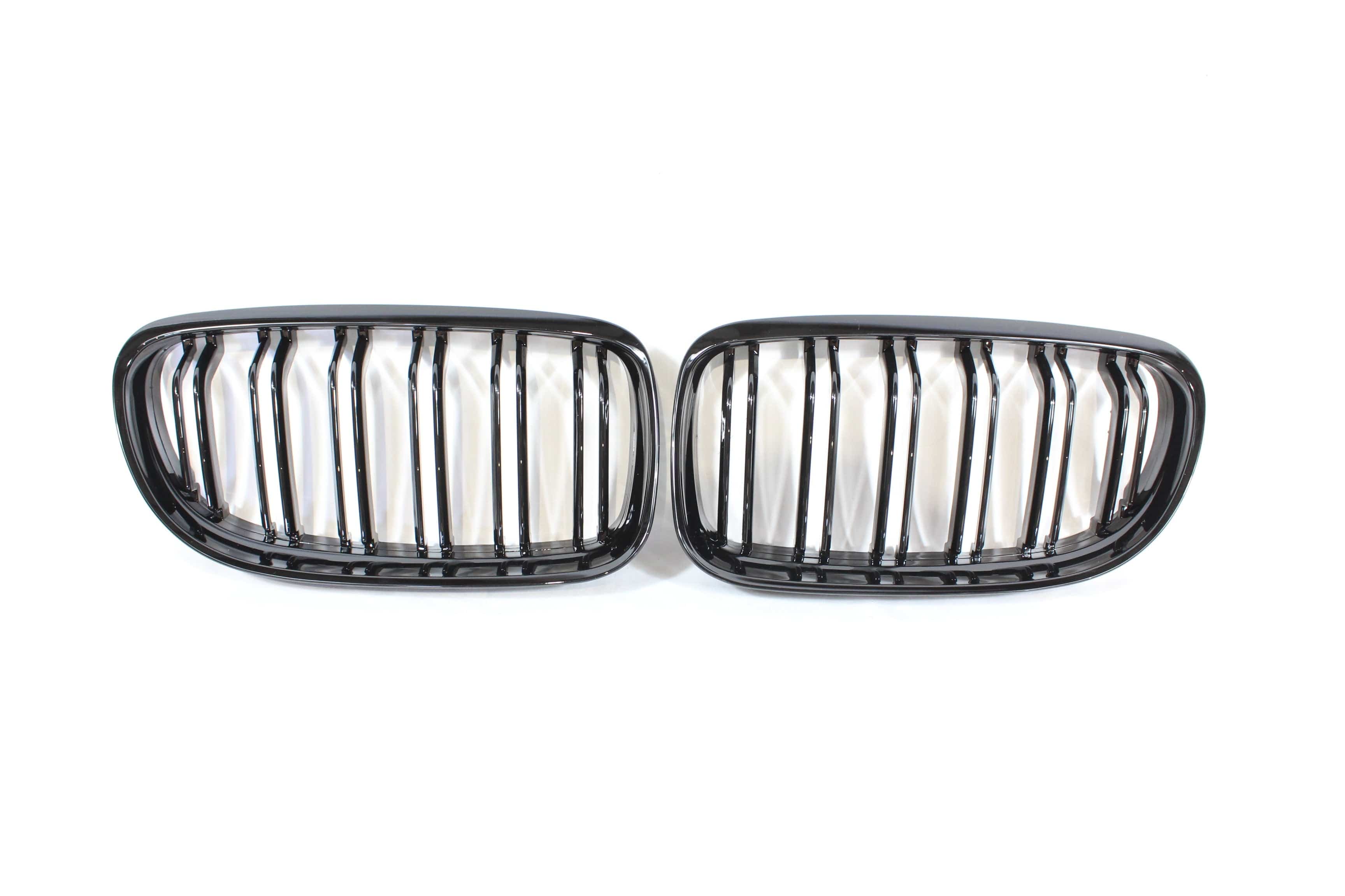 BLAK BY CT GRILLE BMW E90 3 SERIES LCI DOUBLE SLAT BLACK GRILLES - BLAK BY CT CARBON