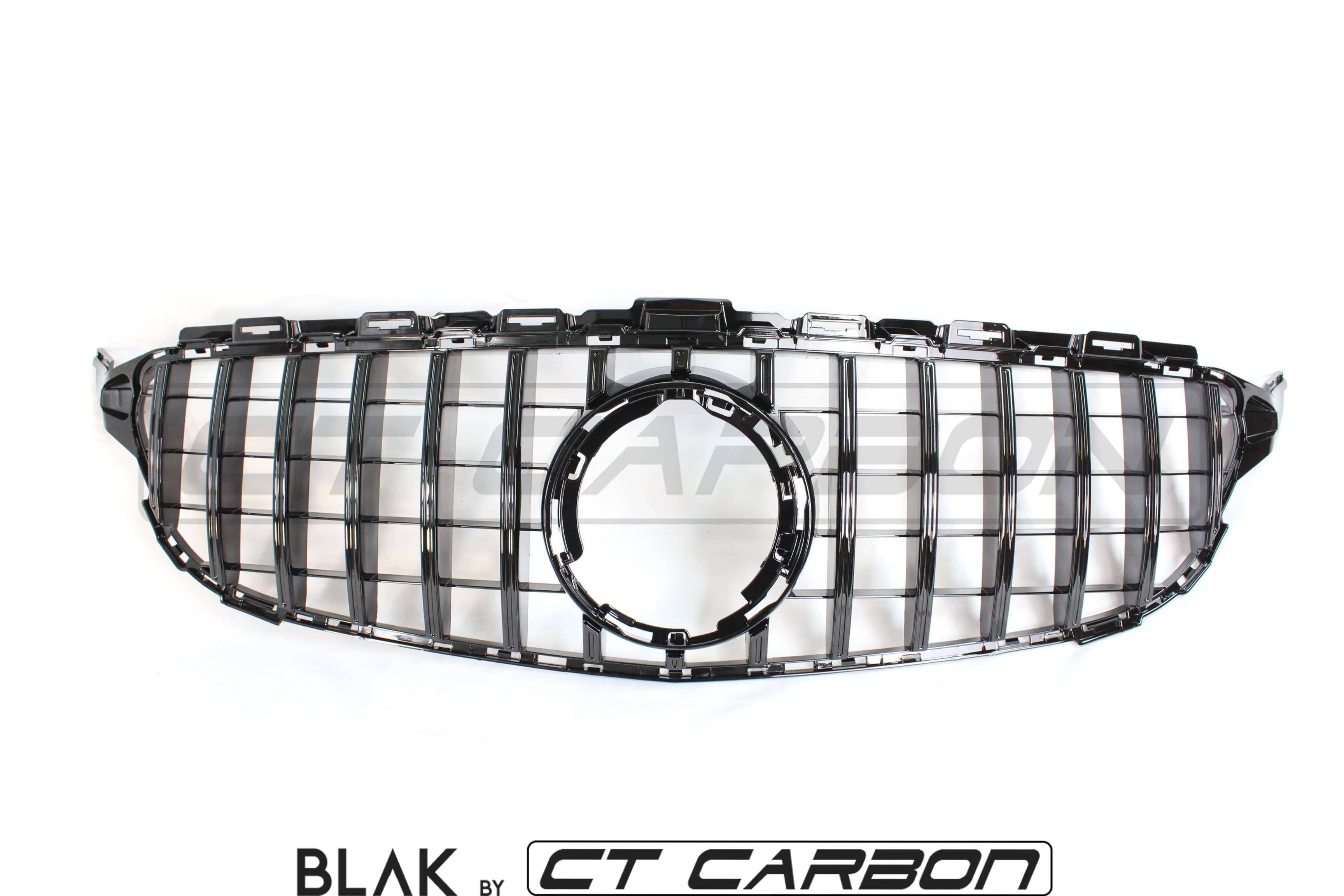 BLAK BY CT GRILLE MERCEDES W205 C CLASS 2019+ BLACK GRILLE (WITH CAMERA) - BLAK BY CT CARBON