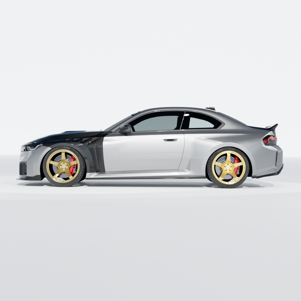 BMW G87 M2 CARBON FIBRE FRONT FENDERS/WINGS - CT DESIGN