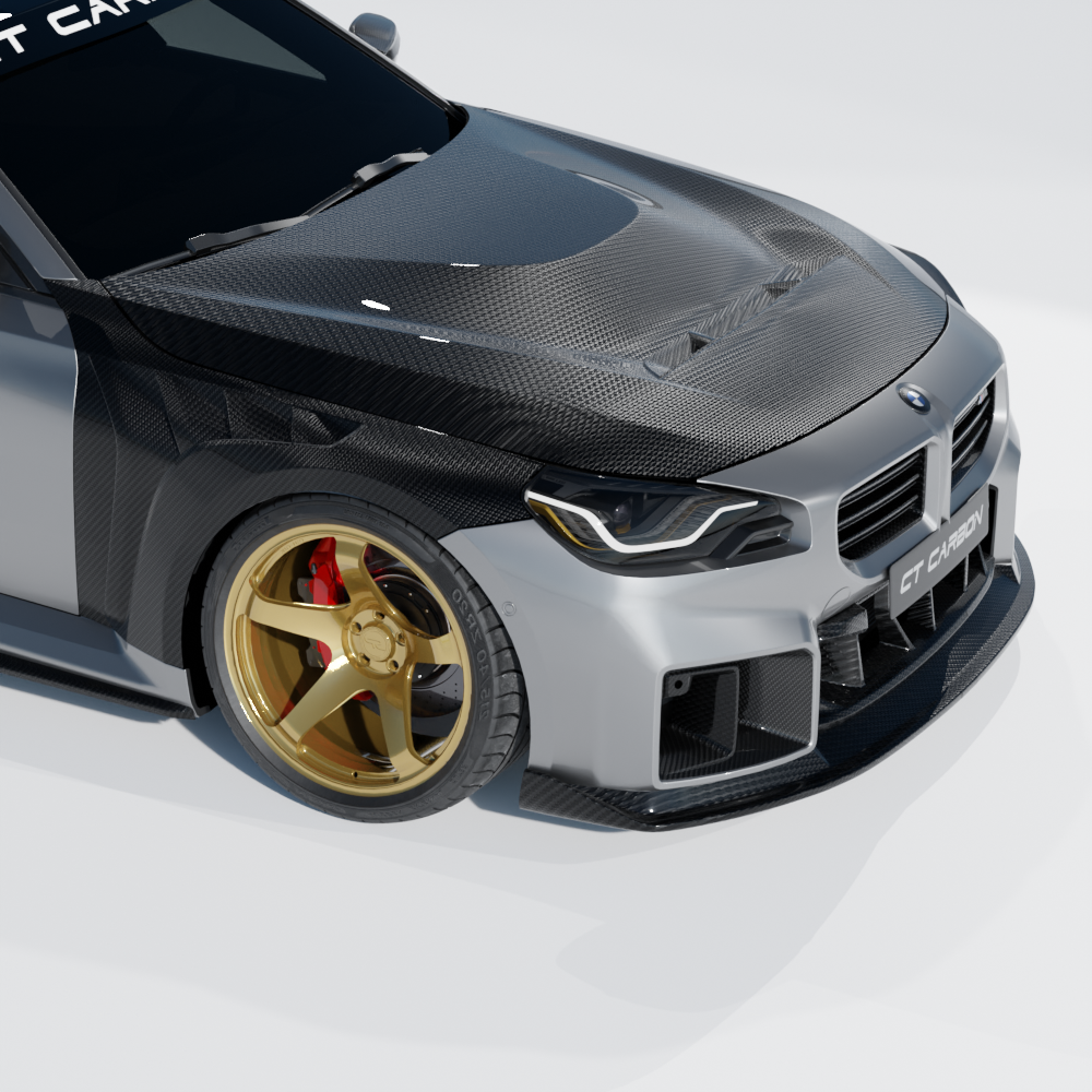 BMW G87 M2 CARBON FIBRE FRONT FENDERS/WINGS - CT DESIGN