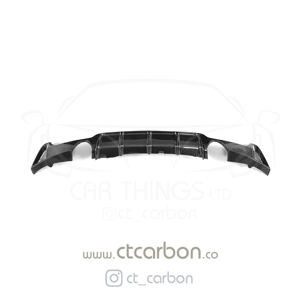 CT CARBON DIFFUSER BMW F32 & F33 4 SERIES CARBON FIBRE DIFFUSER - MP STYLE - DUAL EXHAUST