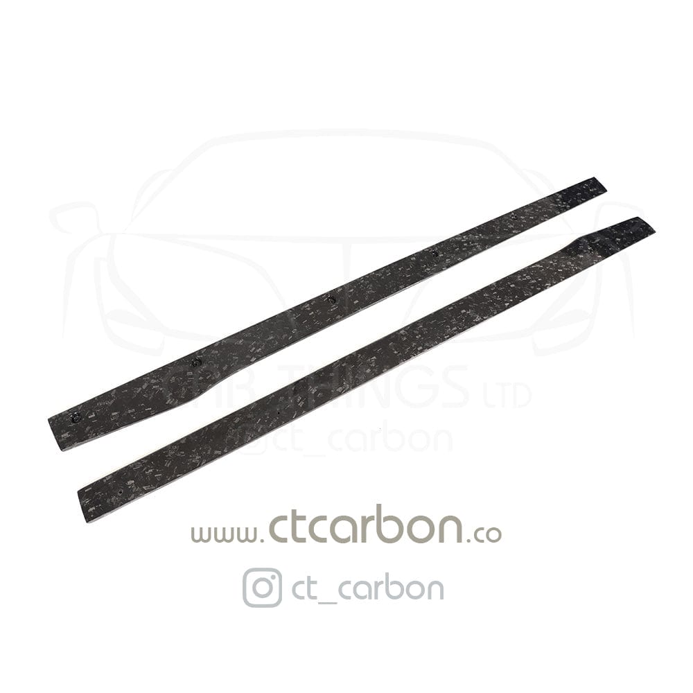 CT CARBON Side Skirts MERCEDES C63/C63S W205 COUPE & SALOON FORGED CARBON FIBRE SIDE SKIRTS - D STYLE