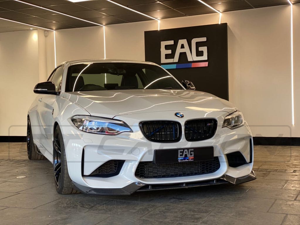 CT CARBON Splitter BMW M2 F87 N55(OG) CARBON FIBRE SPLITTER - V-STYLE