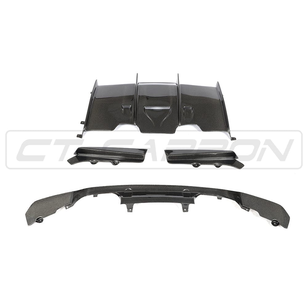 CT CARBON Splitter BMW M3/M4 (F80 F82 F83) CARBON FIBRE DIFFUSER - PS STYLE