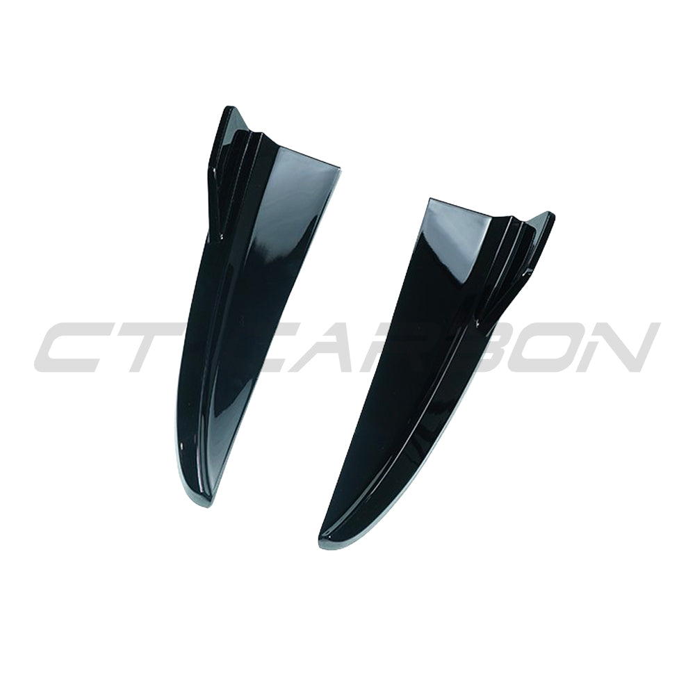 MERCEDES C43 & C CLASS COUPE/CONVERTIBLE W205 2014-2021 GLOSS BLACK REAR BUMPER CORNERS