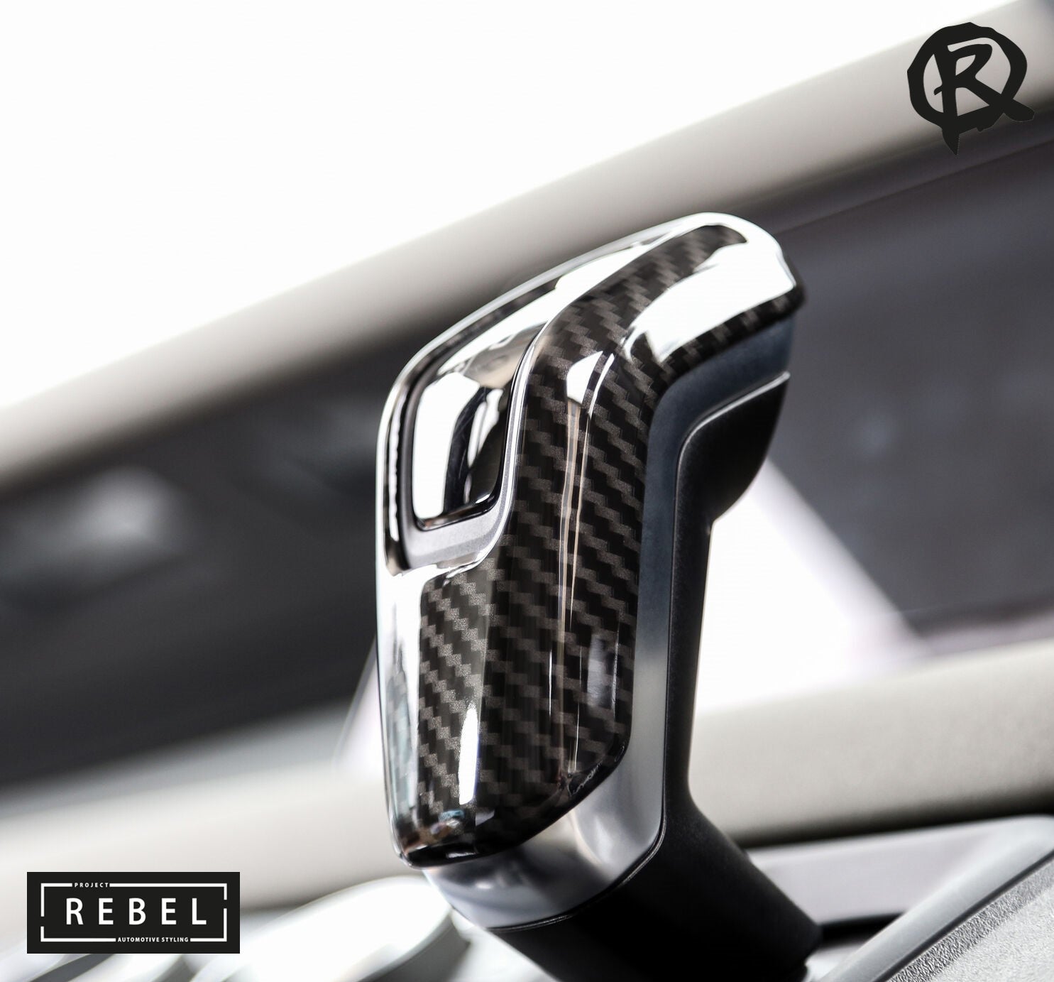 Defender L663 Carbon Fibre Gear Lever Cover Trim - 90/110/130