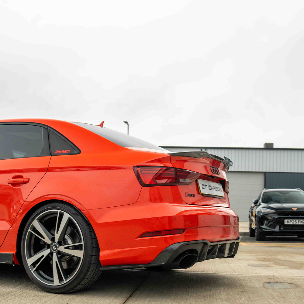 AUDI A3 S3 RS3 8V SALOON CARBON FIBRE SPOILER - V STYLE