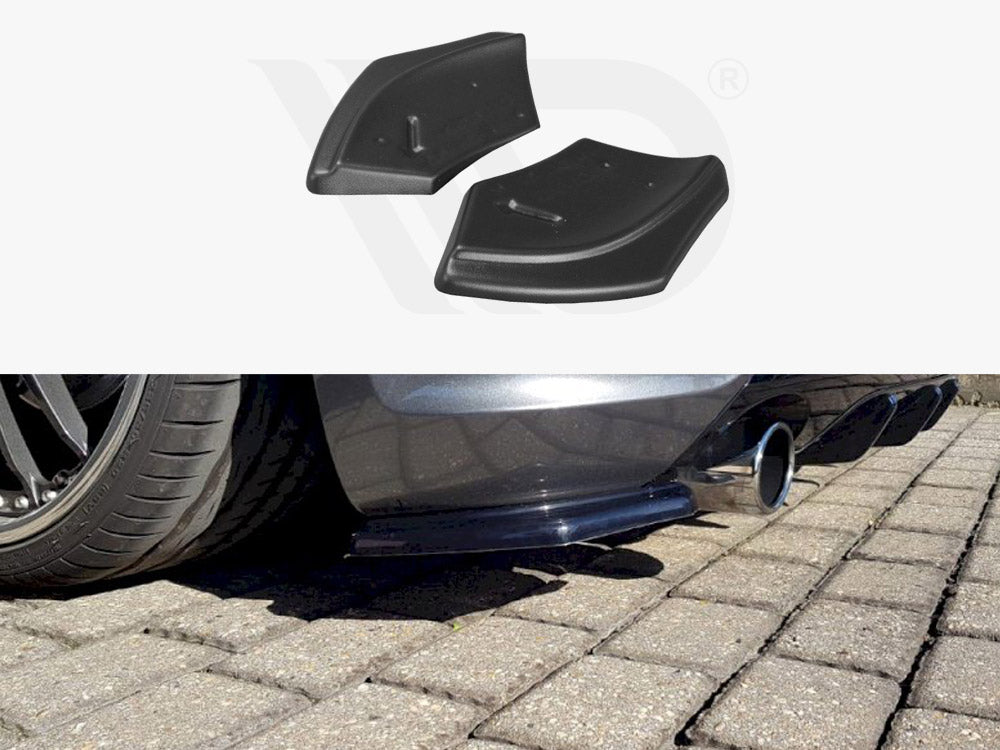 Rear Side Splitters Volkswagen Scirocco Mk3 R Facelift (2014-2017) - Textured