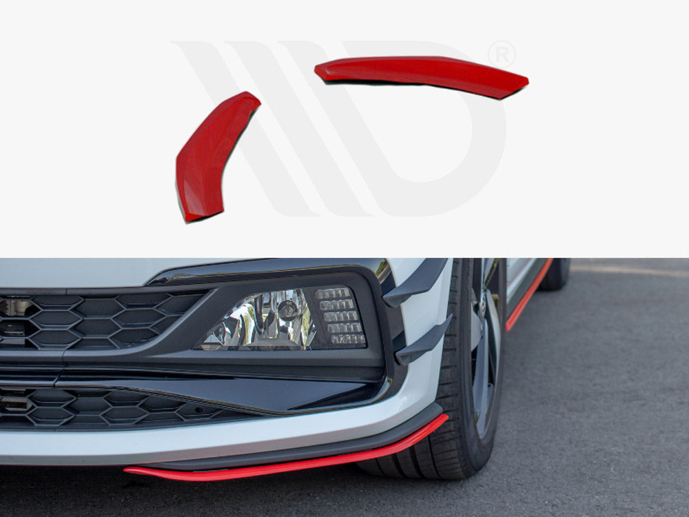 Front Splitter V.5 Vw Polo Mk6 Gti