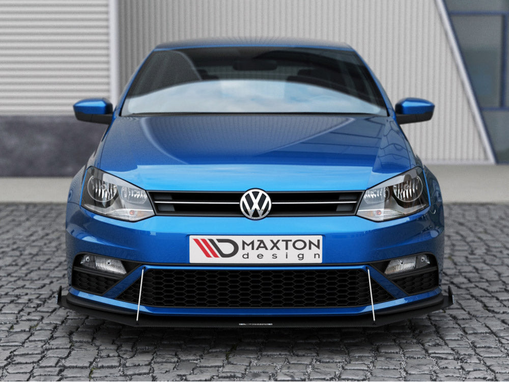 Front Racing Splitter (With Wings) Volkswagen Polo Gti Mk5 Facelift