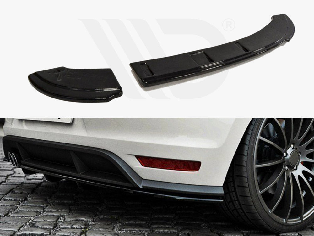 Rear Splitter (Vertical Bars) Volkswagen Polo Gti Mk5 Facelift - Textured
