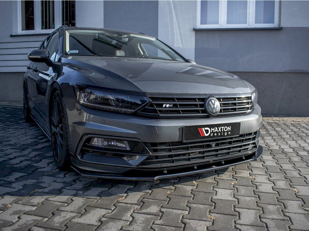 Front Splitter V.1 Volkswagen Passat R-Line B8 (2015-19) - Textured