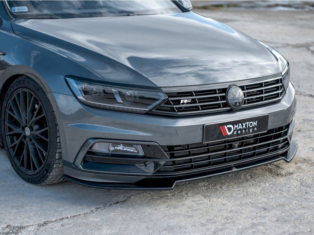 Front Splitter V.2 Volkswagen Passat R-Line B8 (2015-19) - Textured