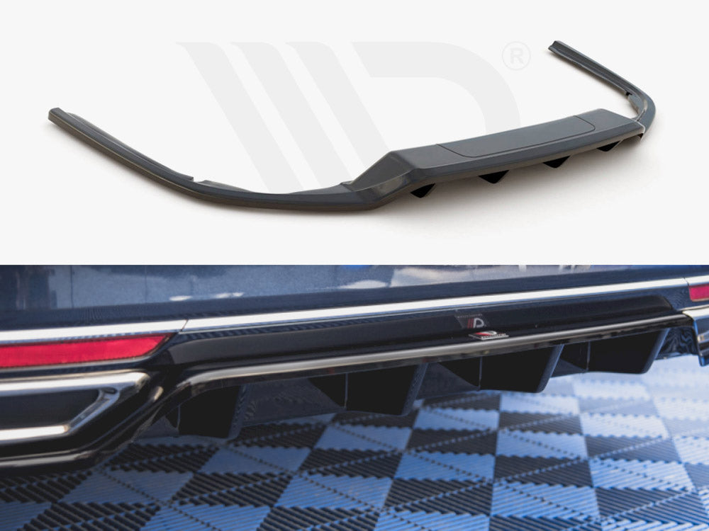 Rear Splitter (Vertical Bars) Vw Passat B8 - Textured