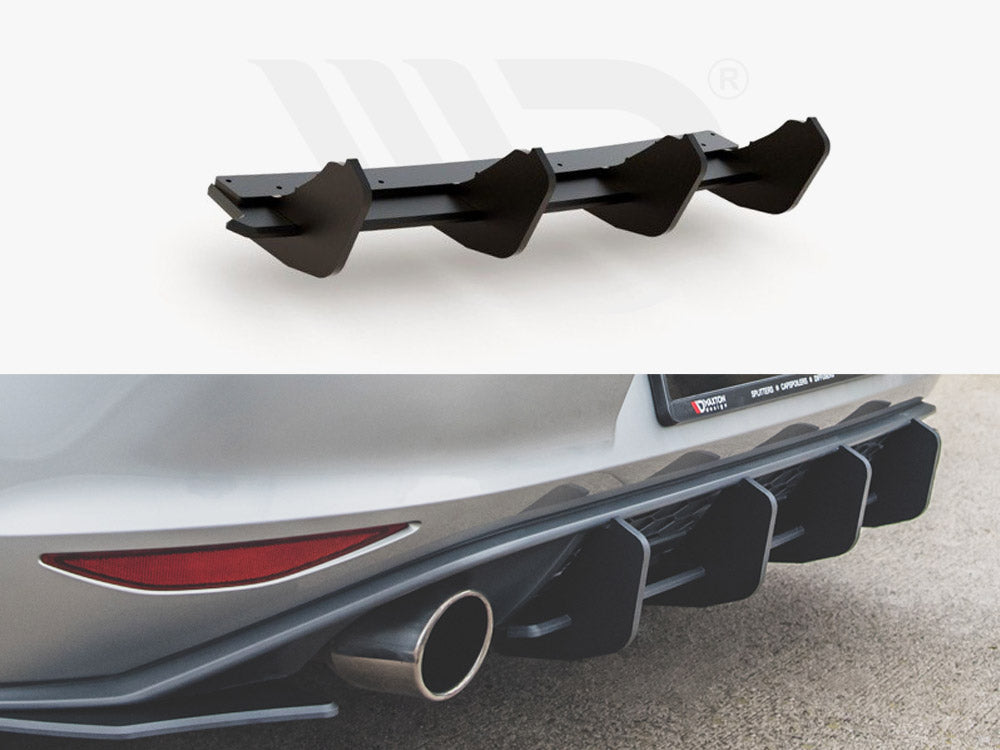 Street Pro Rear Diffuser V.2 Vw Golf Mk7 Gti