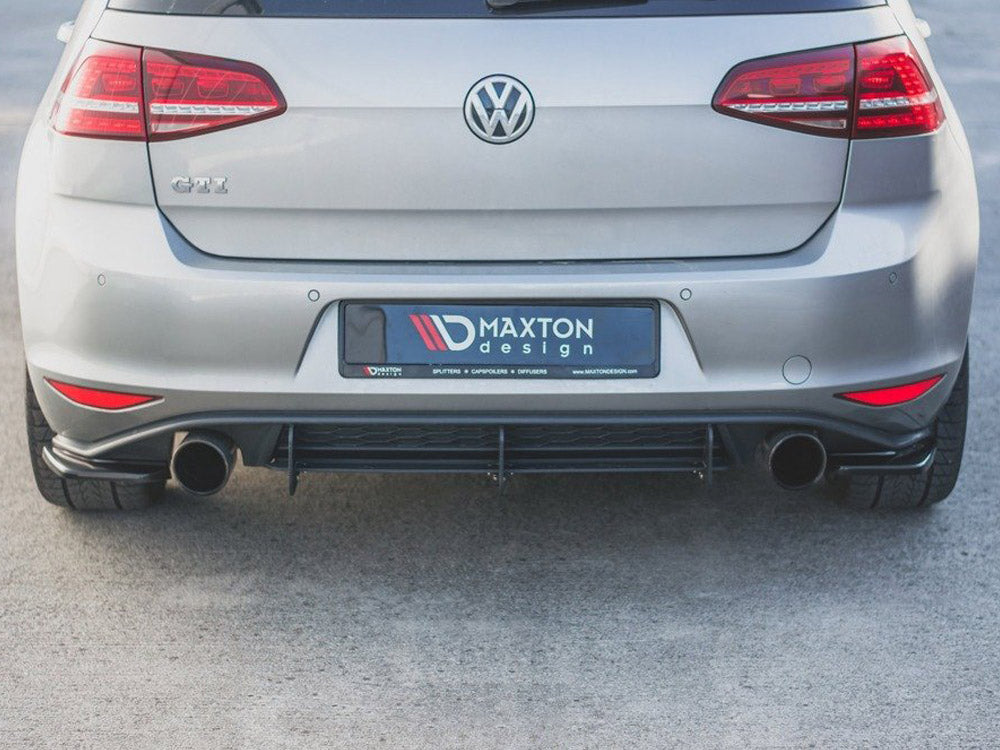 Rear Side Splitters V2 Vw Golf 7 Gti (2013-2016) - Textured