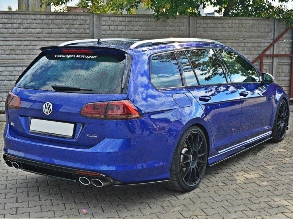Central Rear Splitter Vw Golf R Mk7 Estate - Textured