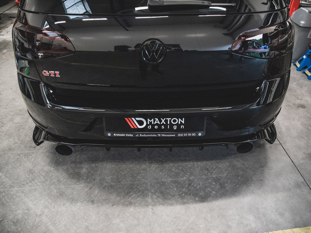 Rear Side Splitters Vw Golf 7 Gti Tcr - Textured