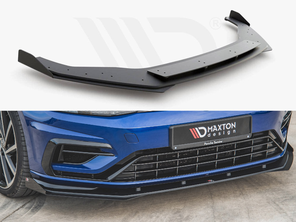 Street Pro Front Splitter + Flaps Volkswagen Golf R / R-Line Mk7 Facelift