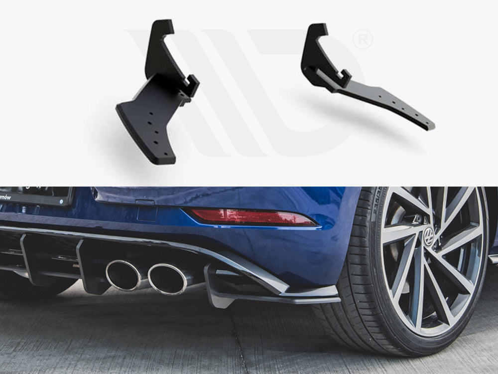 Street Pro Rear Side Splitters Volkswagen Golf R Mk7 Facelift