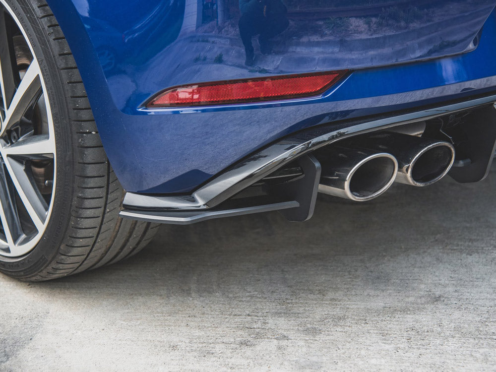 Street Pro Rear Side Splitters Volkswagen Golf R Mk7 Facelift