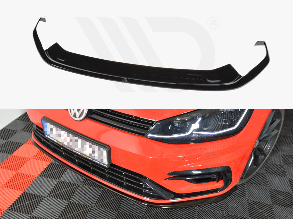 Front Splitter V.7 Vw Golf 7 R / R-Line Facelift - Textured