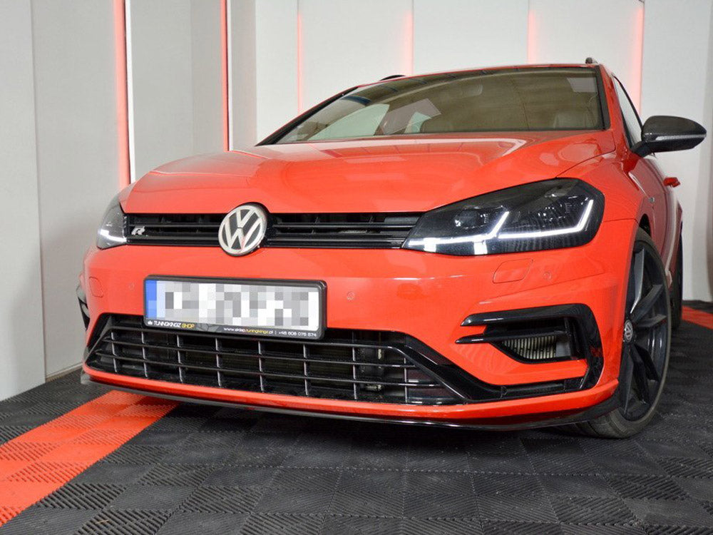 Front Splitter V.7 Vw Golf 7 R / R-Line Facelift - Textured